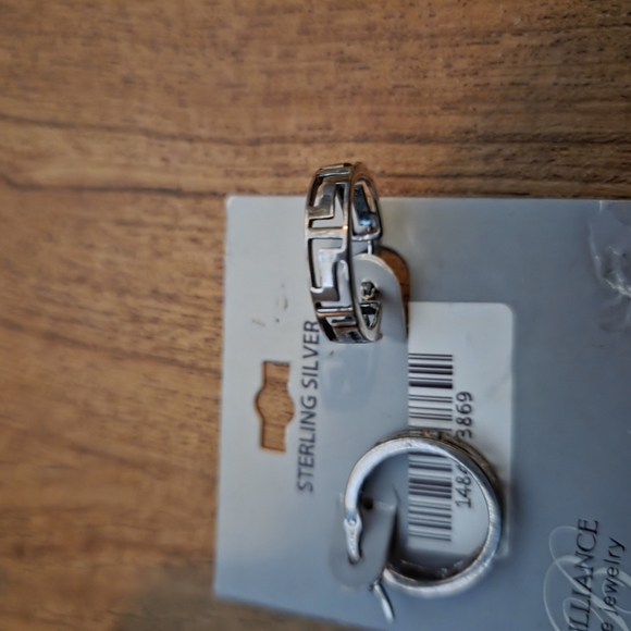 Sterling Silver Hoop Earrings - Picture 3 of 5